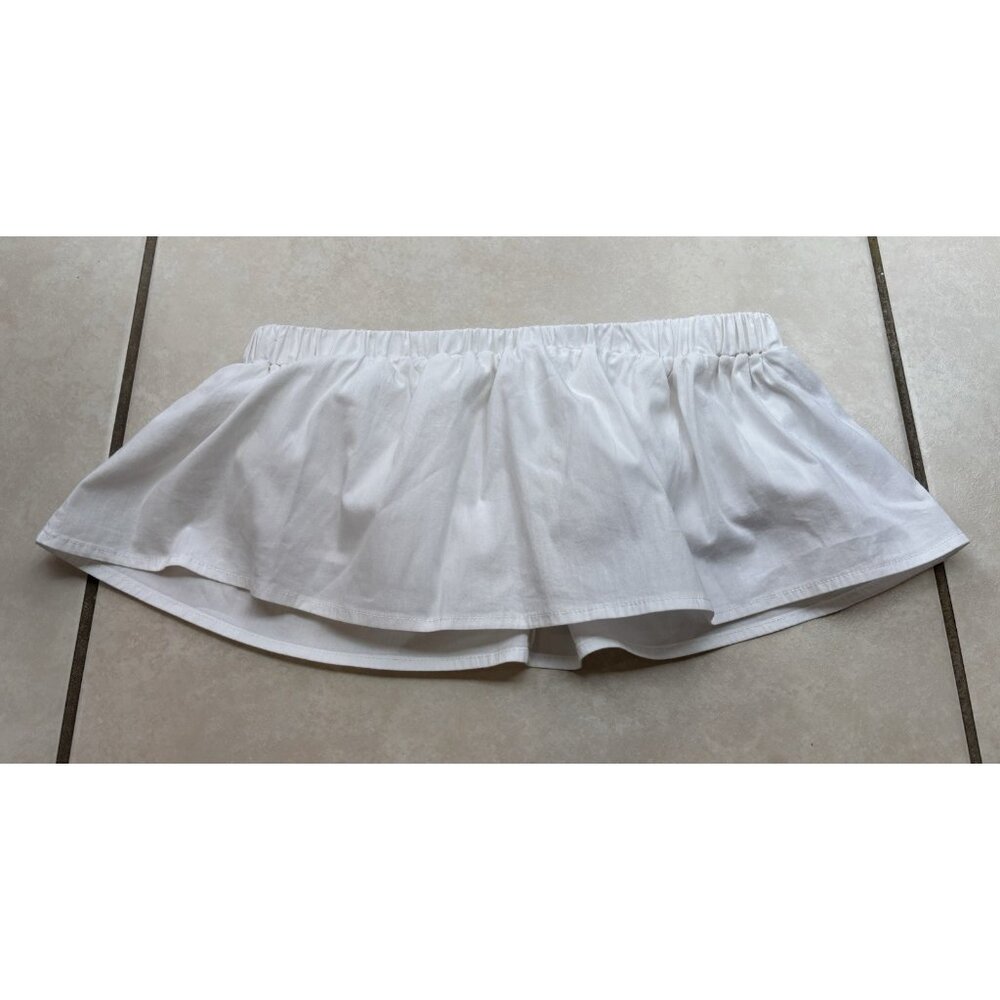 Urban Outfitters White Ruffle Tube Top Size XS  Women's